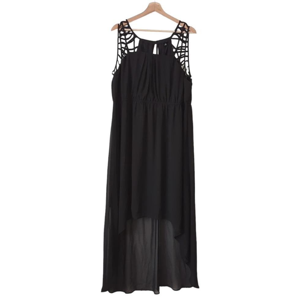 Torrid Women's Dress 2 2X Black High Low Hem Cocktail Party Event  Midi